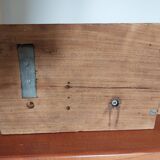 coat rack, sandblasted wooden and metal coat hooks