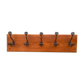 Wrought iron coat rack