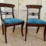 Paire de chaises en acajou XIXème siècle