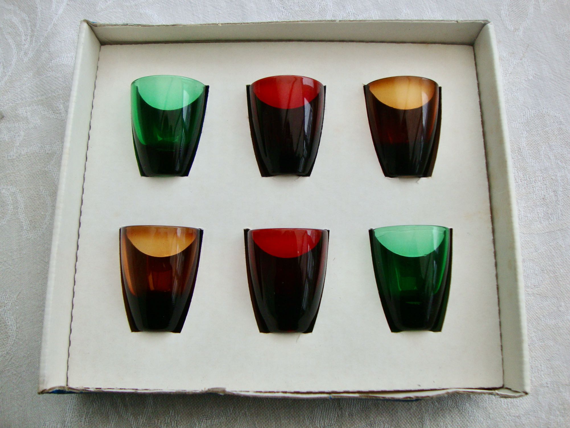 Set of 6 glasses of Arques 1960 liqueur