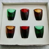 Set de 6 verres à liqueur d’Arques 1960