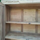 Natural wood cabinet, linen
