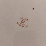 Grand Plat ancien faïence Creil et Monterau service OLGA