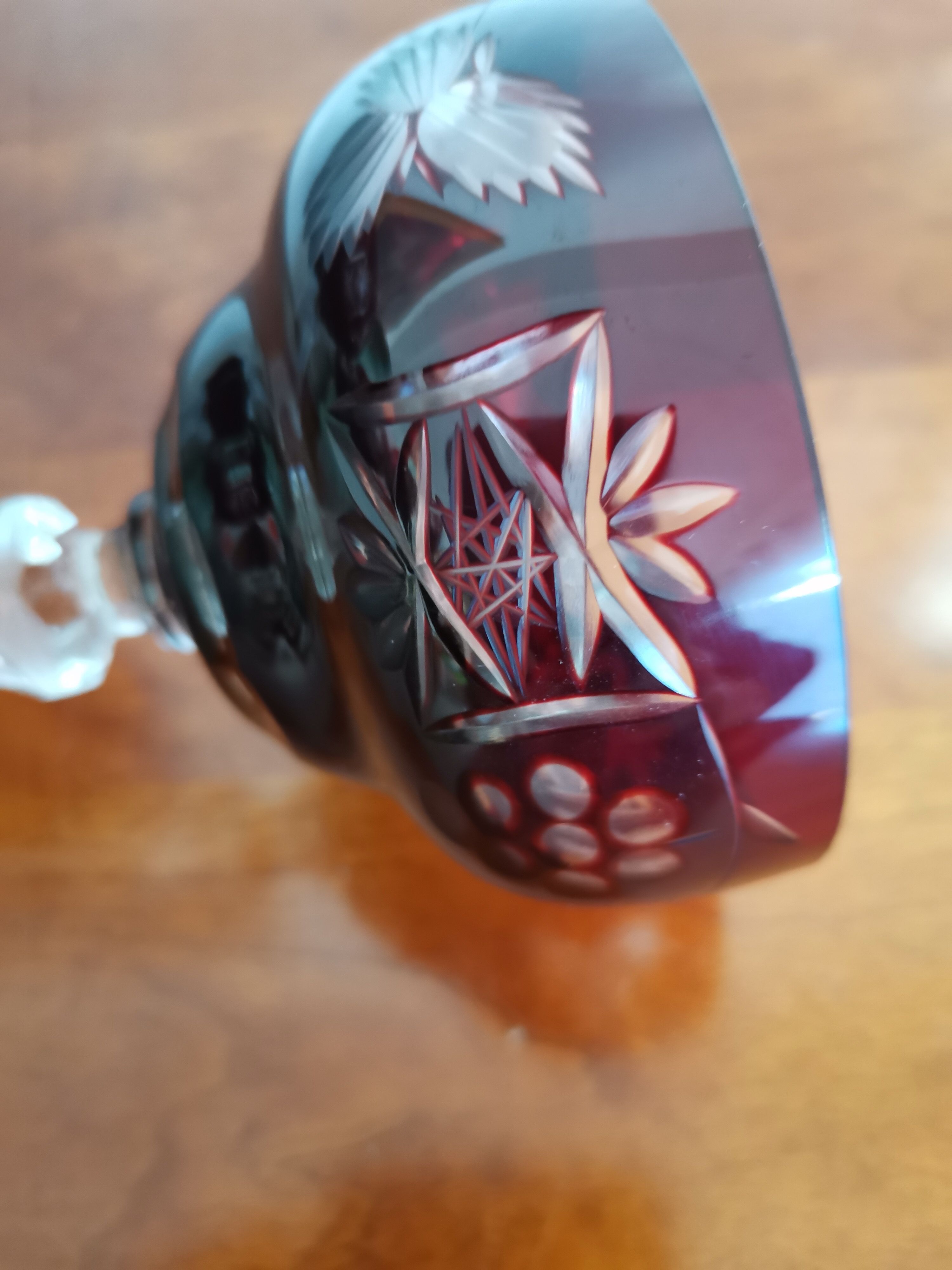 Crystal champagne glasses