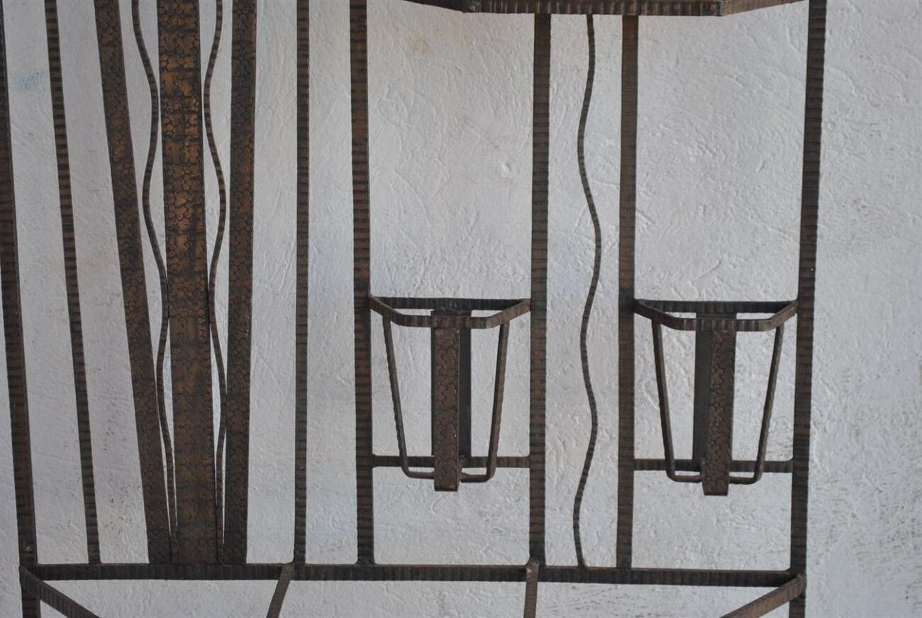 Mirror coat racks in wrought iron 1930 style Art deco