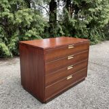 Mid-century scandinavian style chest of drawers dresser with plinth base, 1970s