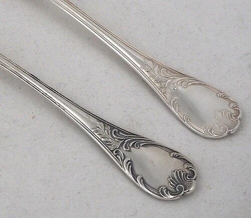 Christofle Marly, 12 dessert cutlery sets, 24 pieces silver-plated metal, 17 cm