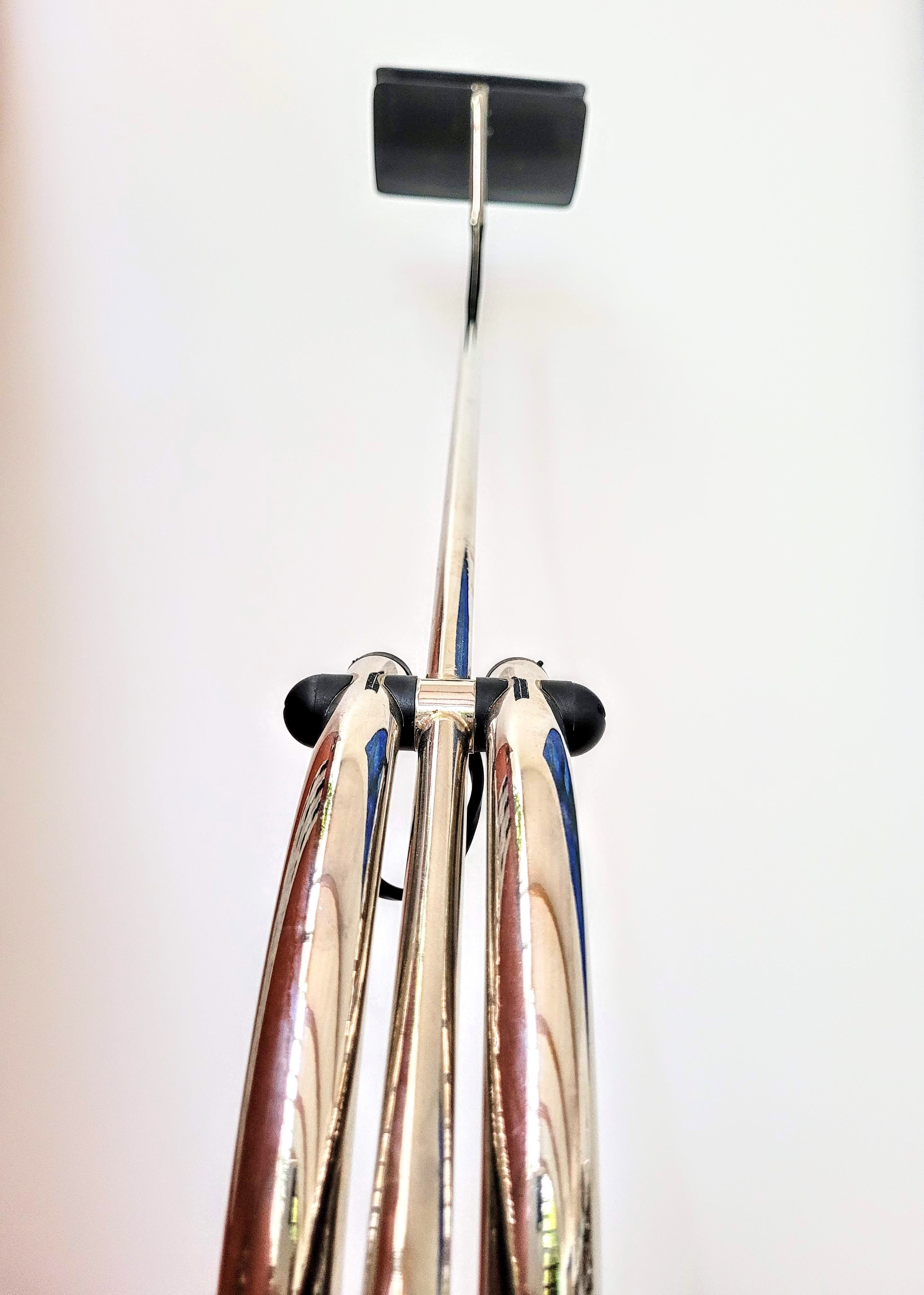 Chrome floor lamp against weight 70s