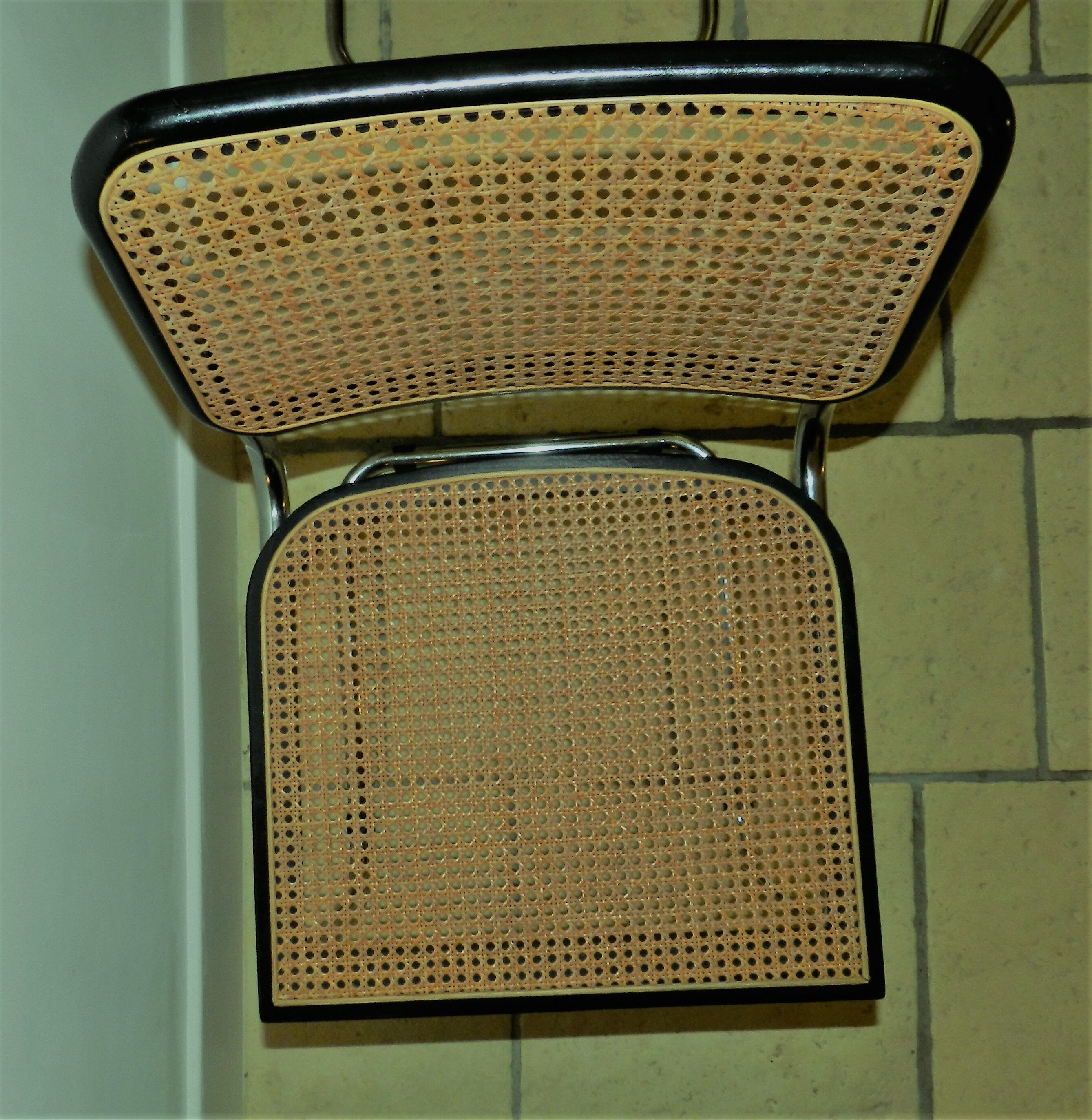 4 chairs Marcel Breuer model Cesca edition Gavina