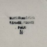 Set of 6 vintage flat plates, Moulin des Loups "Paul" series