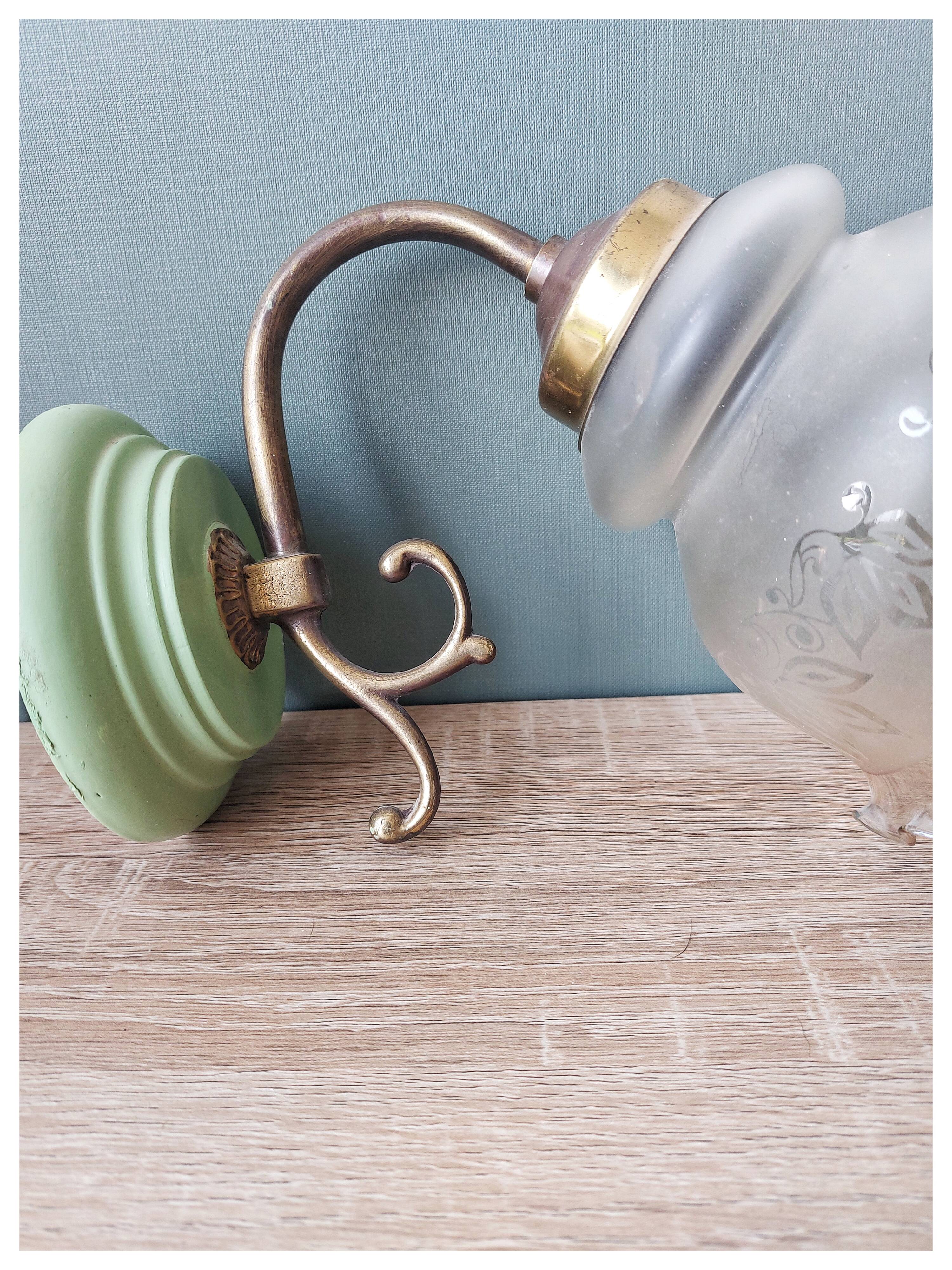 Set of 2 old wall lights