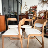 Ensemble de 4 chaises Baumann traîneau