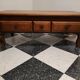Rustic oak coffee table – Apothecary spirit – 19th century