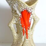 Vase fat lava style Vallauris 1970