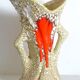 Vase fat lava style Vallauris 1970
