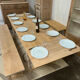 Table de ferme en chêne massif avec rallonges