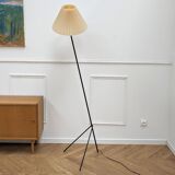 Vintage canvas tripod floor lamp