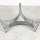 Space age chrome wire coffee table, 1970s