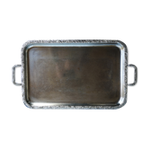 Large silver metal top