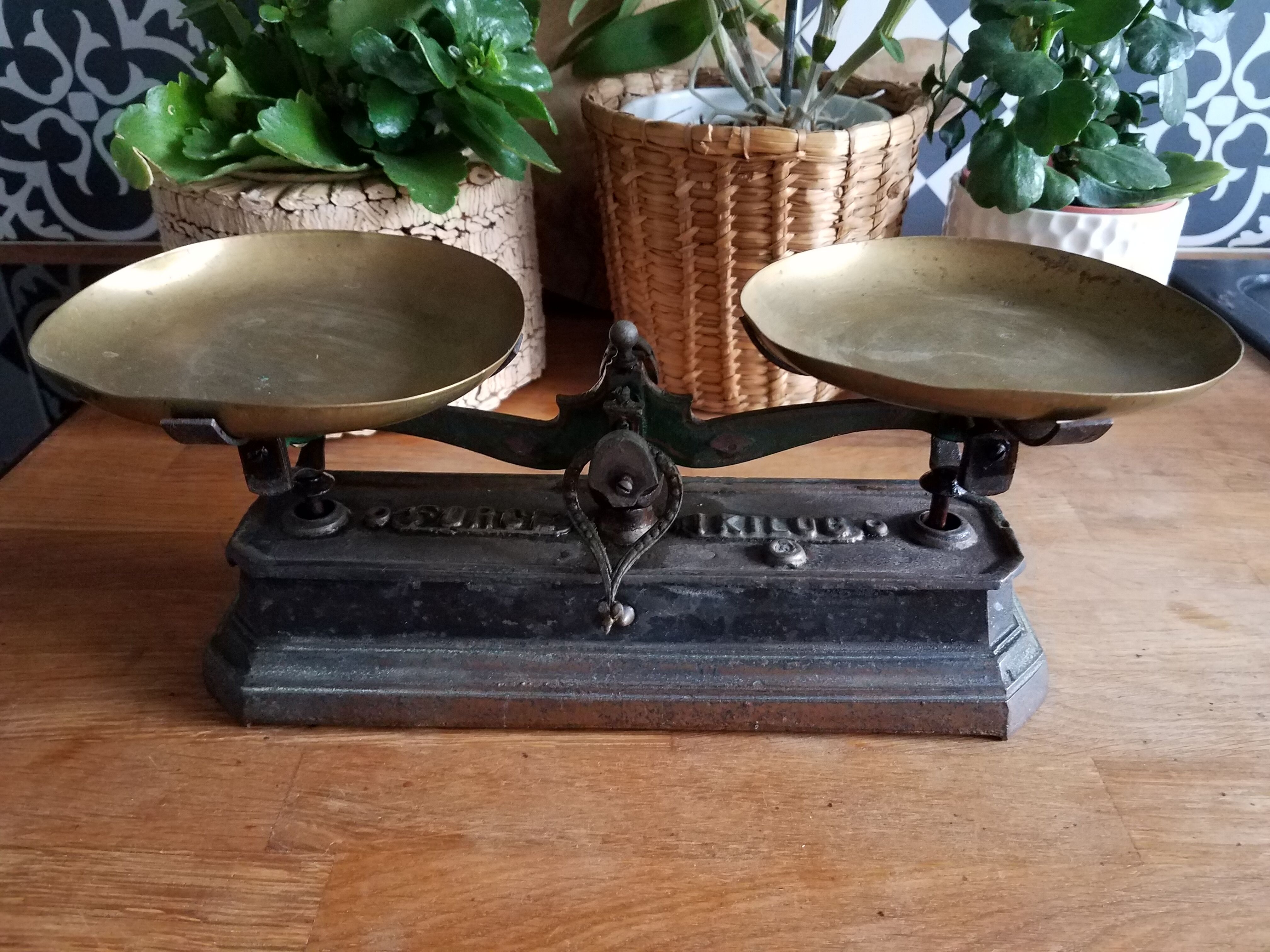 Roberval type cast iron scale