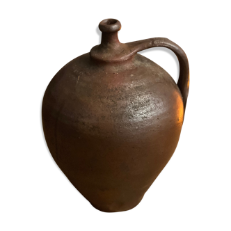 Brown brown brown vintage sandstone amphora jar