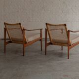 Set of 2 easy chairs attributed to Ib Kofod Larsen