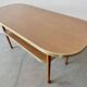 Mid-Century Formica Coffee Table with Lower Shelf