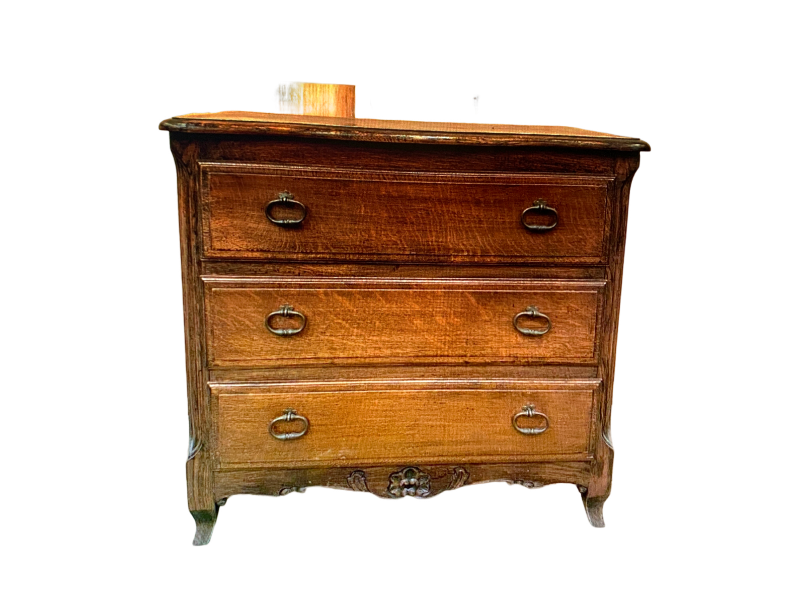 Neo-rustic oak chest of drawers, 20th century