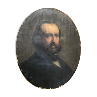 19th century portrait oil on canvas