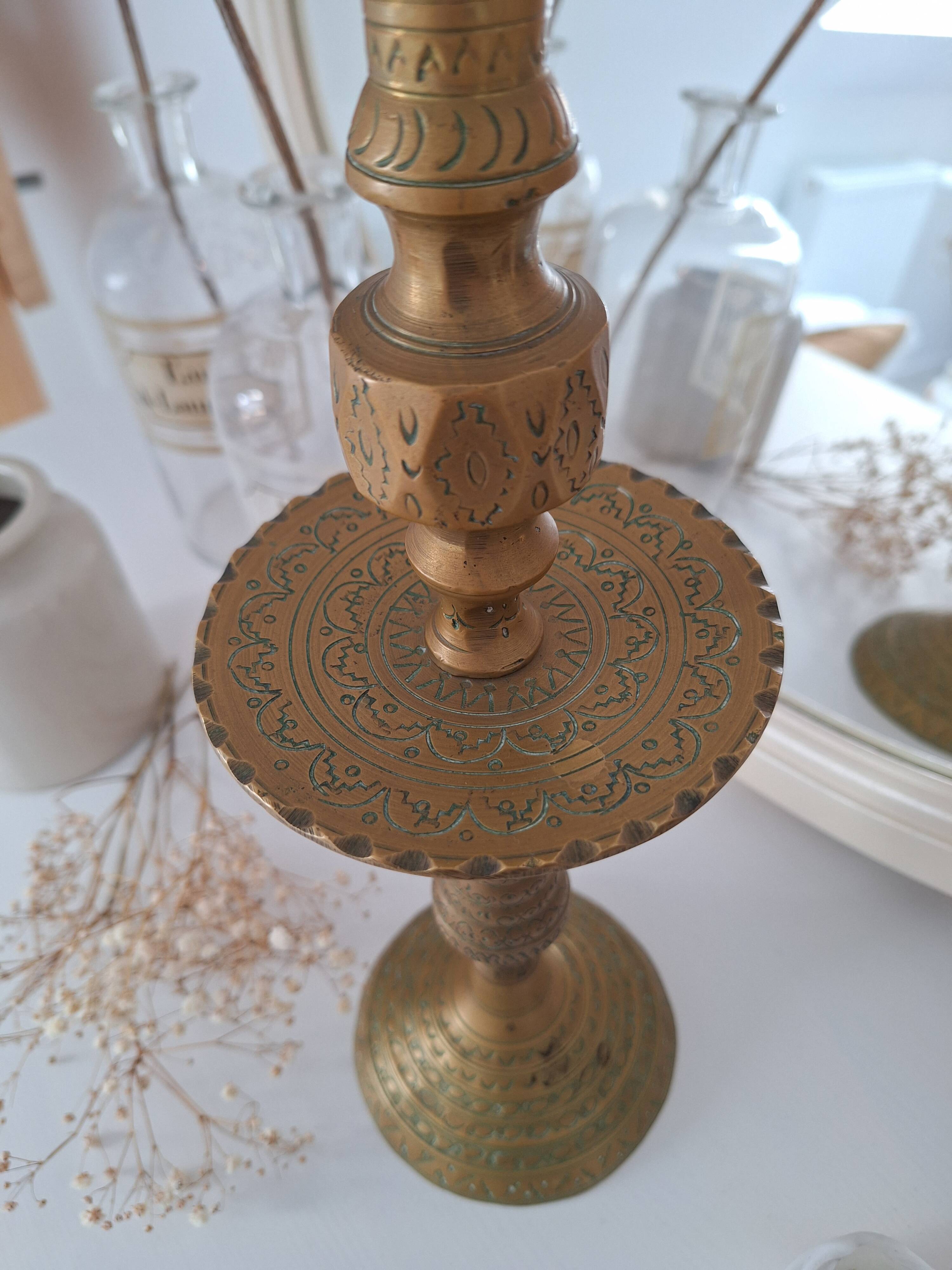 Vintage brass candle holder
