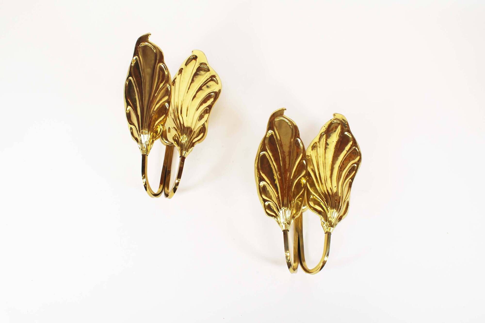Pair of brass vintage ‘Bottega Gadda’ sconces by Carlo Giorgi