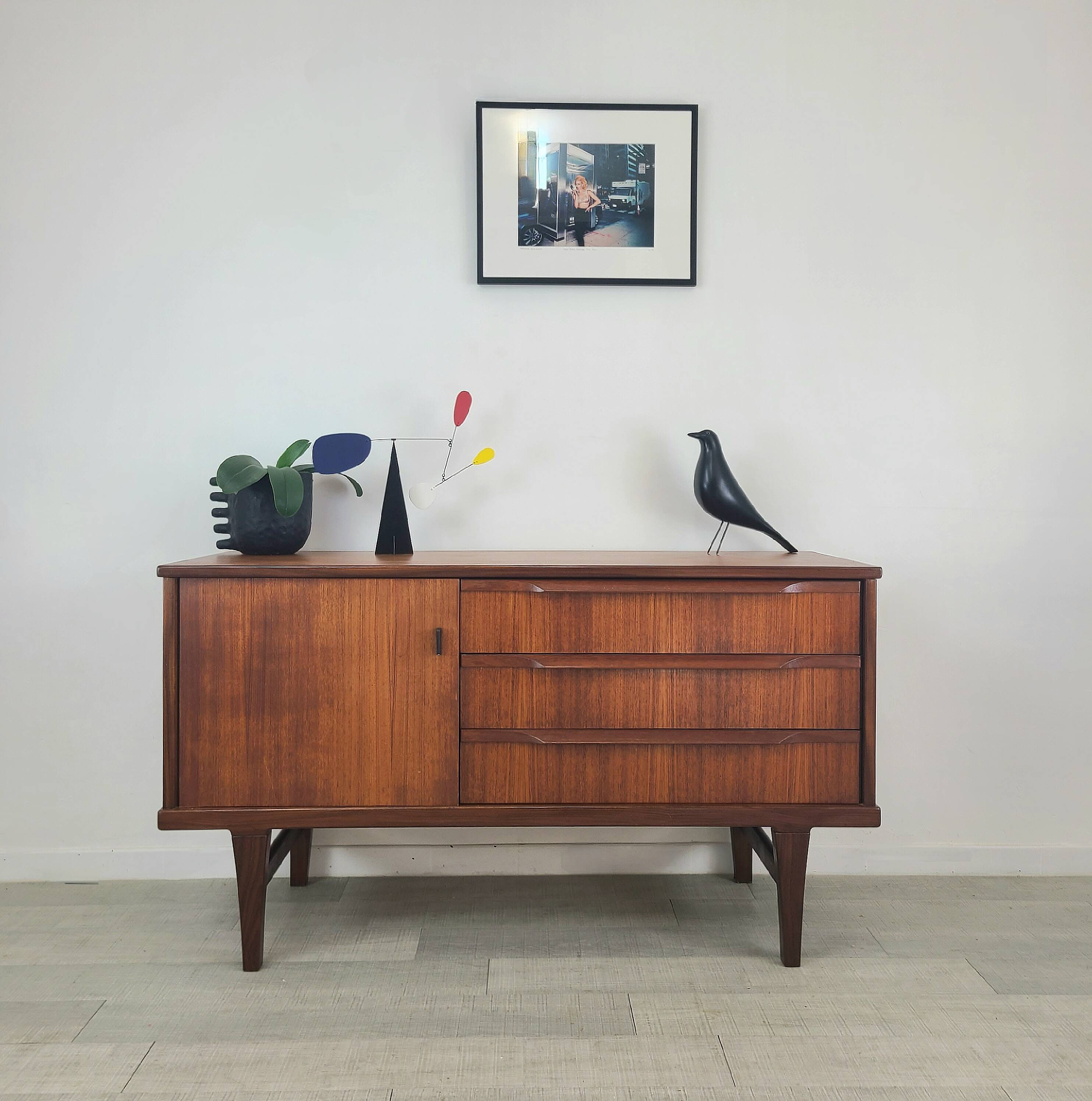 Scandinavian teak sideboard vintage 1960s