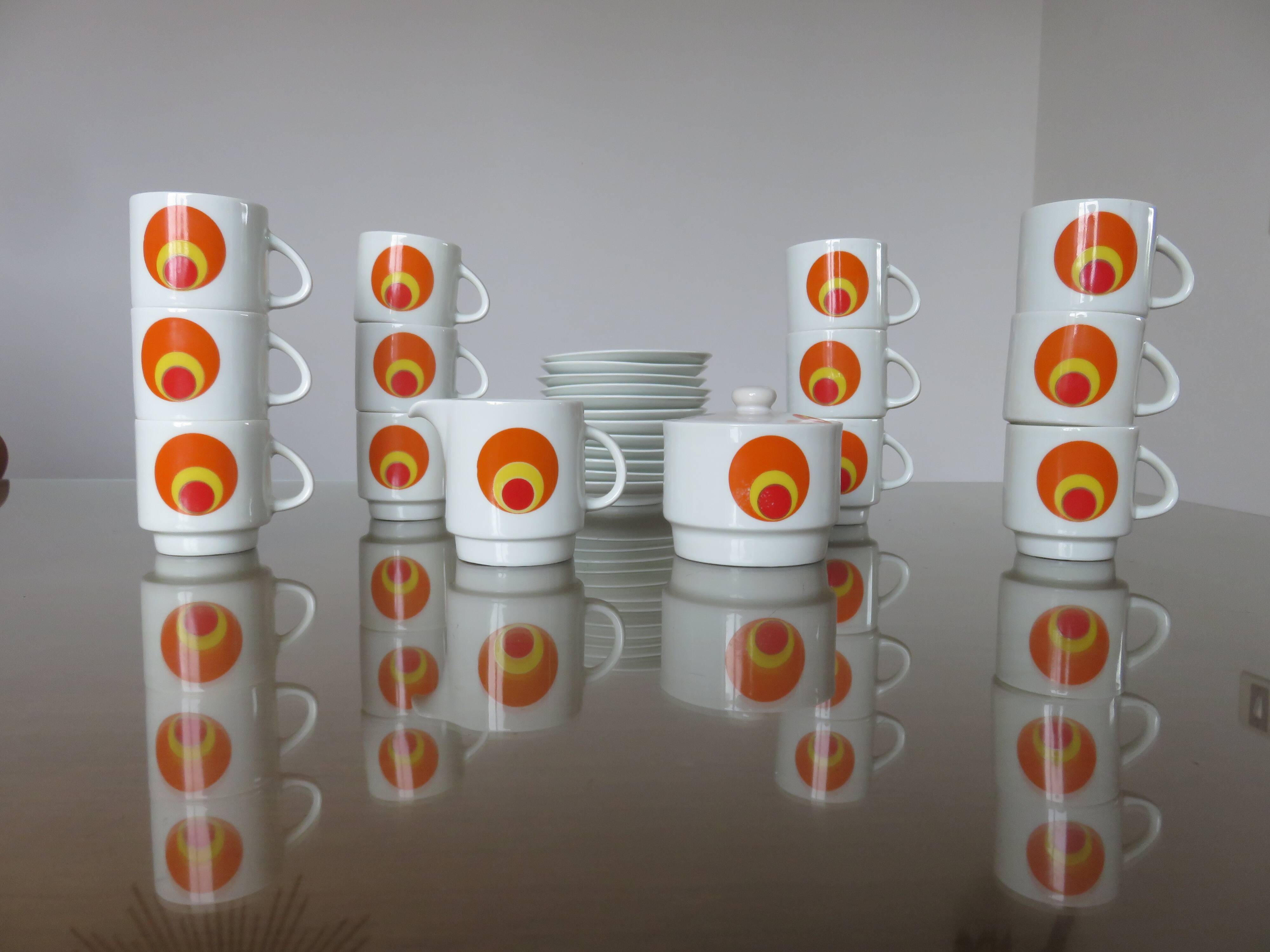 "Pop" Italy coffee service from the 70s