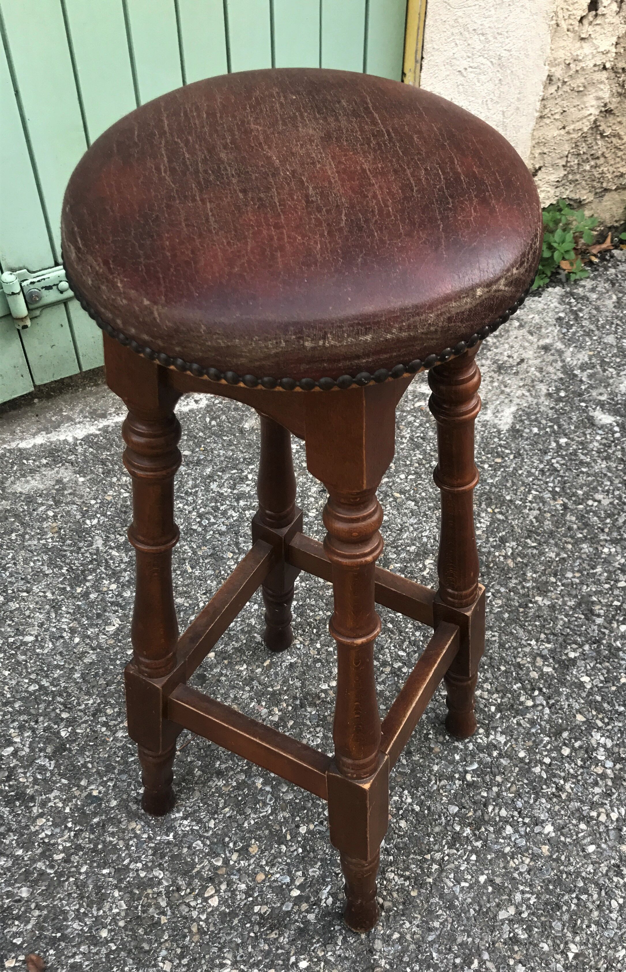Tabouret de bar rustique