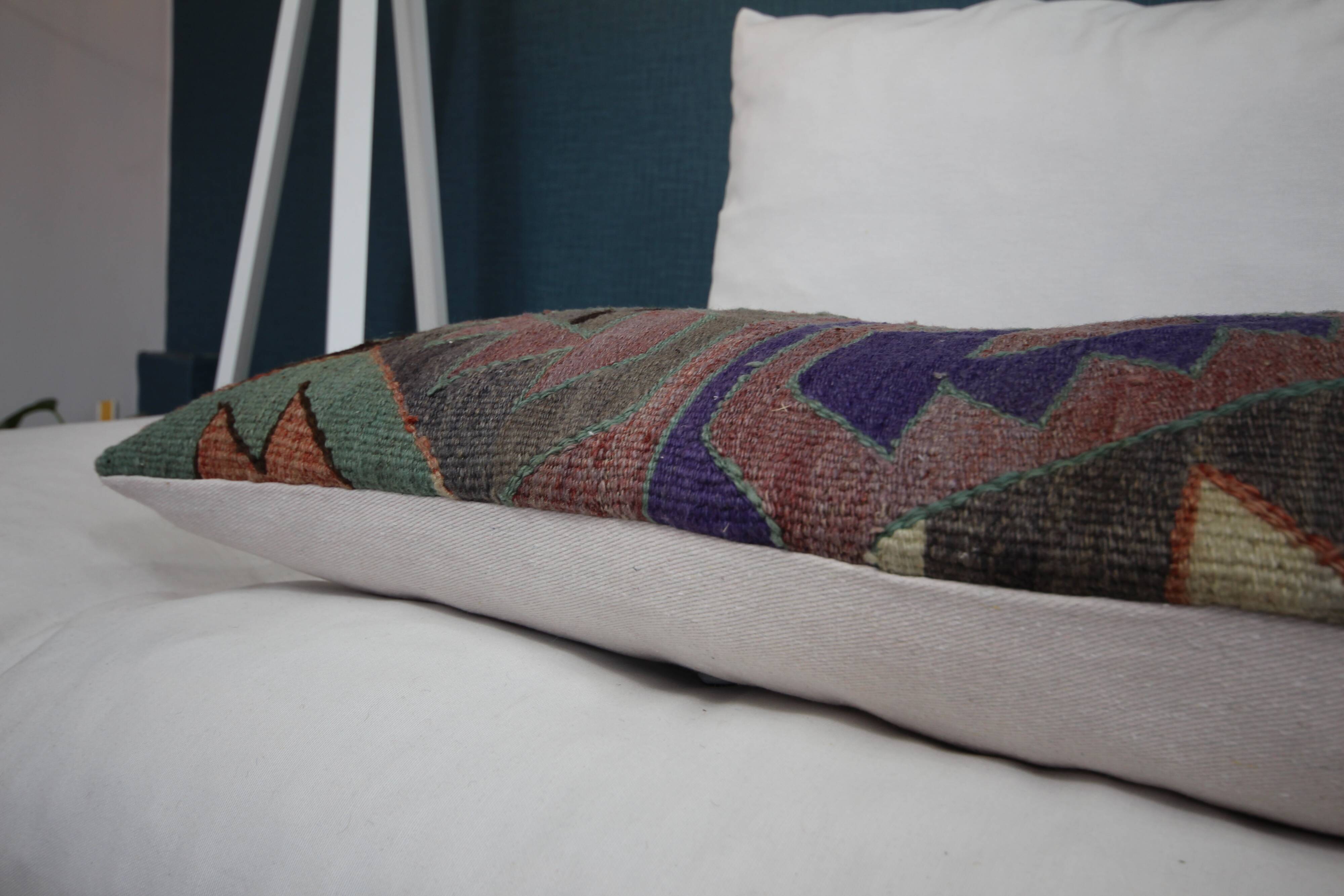 Kilim Pillow Covers 40 x 120 cm Lumbar Cushion For Sofa -Decorative Pillow Bedding Decor
