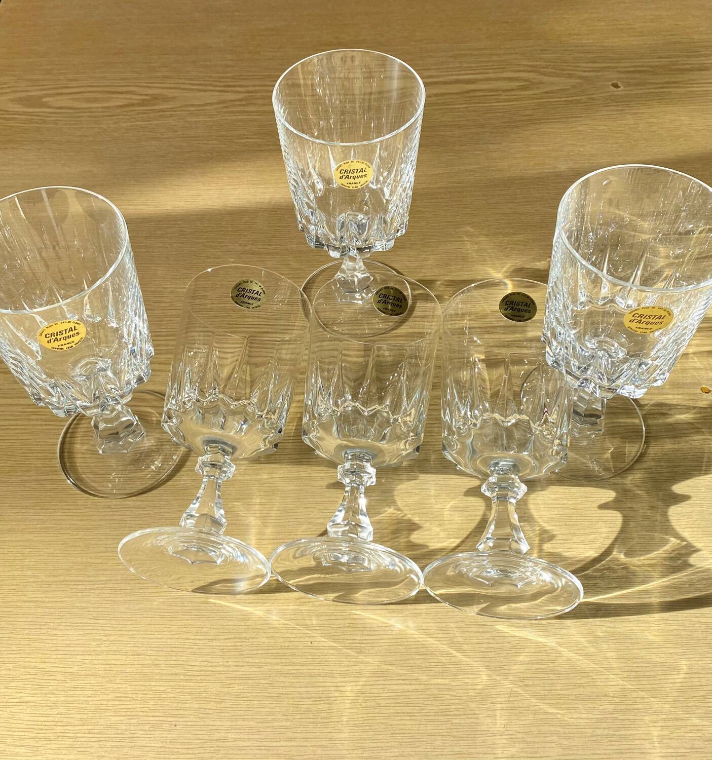 Vintage crystal stemware