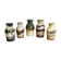 Set of Five Vintage Pottery Fat Lava Vases Made by Scheurich, Germany, 1970s