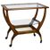 Vintage Coffee Table with Glass Top, 1990s