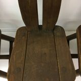 Set of 4 Belgian Brutalist Dining Chairs from De Puydt, 1970’s