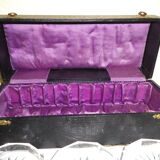 12 under crystal glasses in their original box 1950