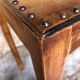 Pair of studded nesting tables from the 1930s.