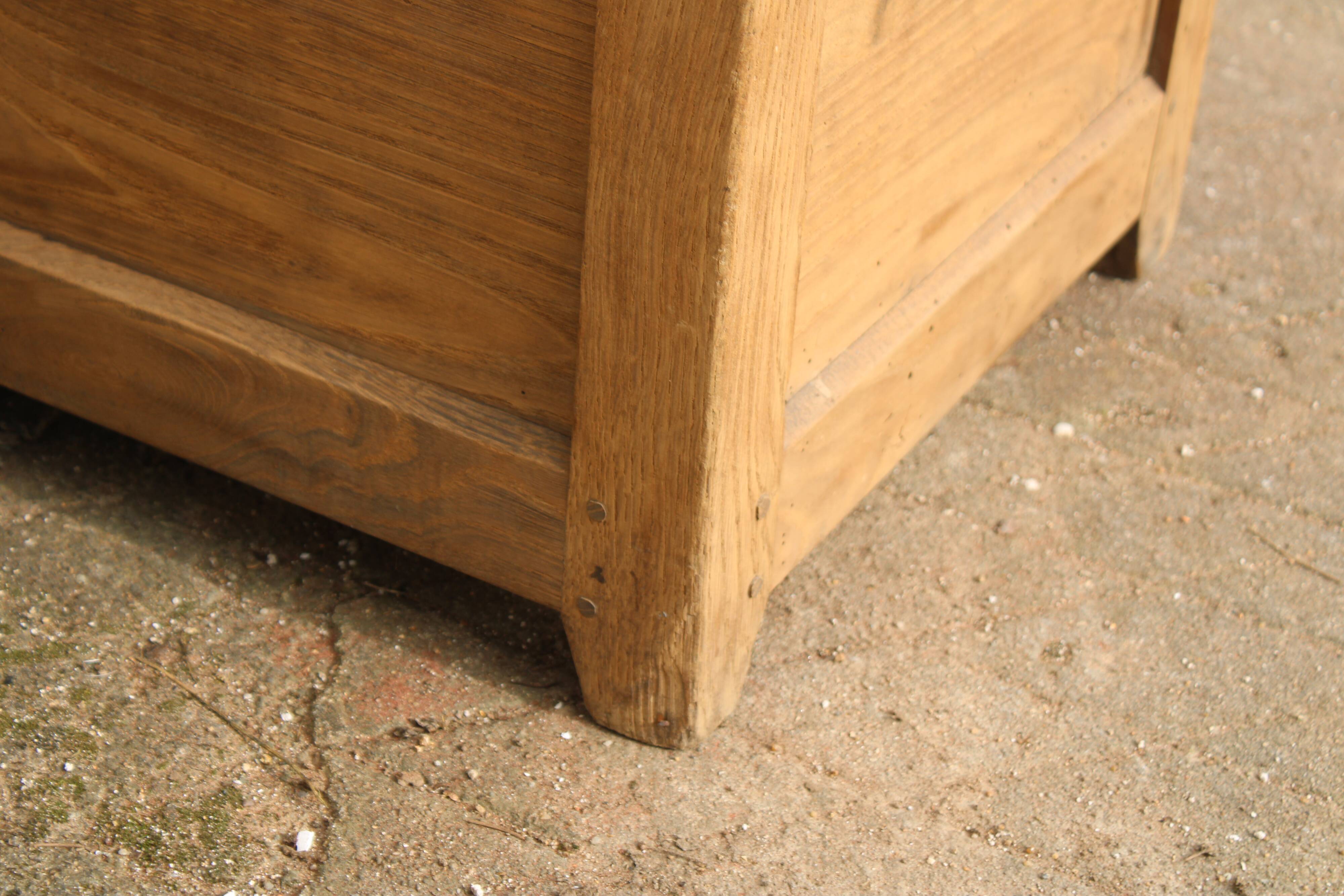 Small antique wooden chest – sandblasted