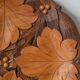 Carved wooden platter/plate from the 1950s.