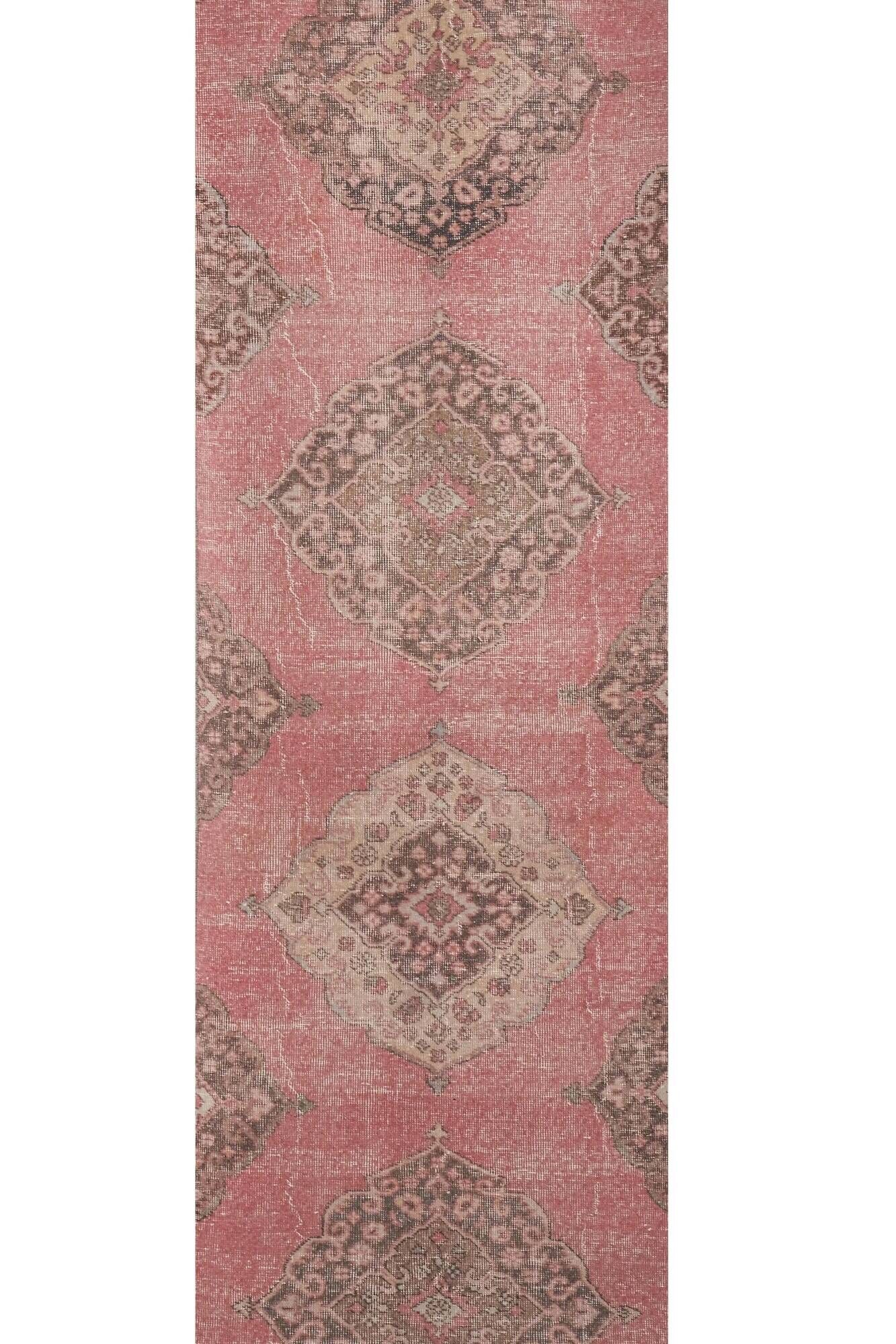 Vintage Turkish hallway rug 80x735 cm