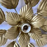 Wall lamp or ceiling lamp golden flower