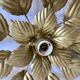 Wall lamp or ceiling lamp golden flower