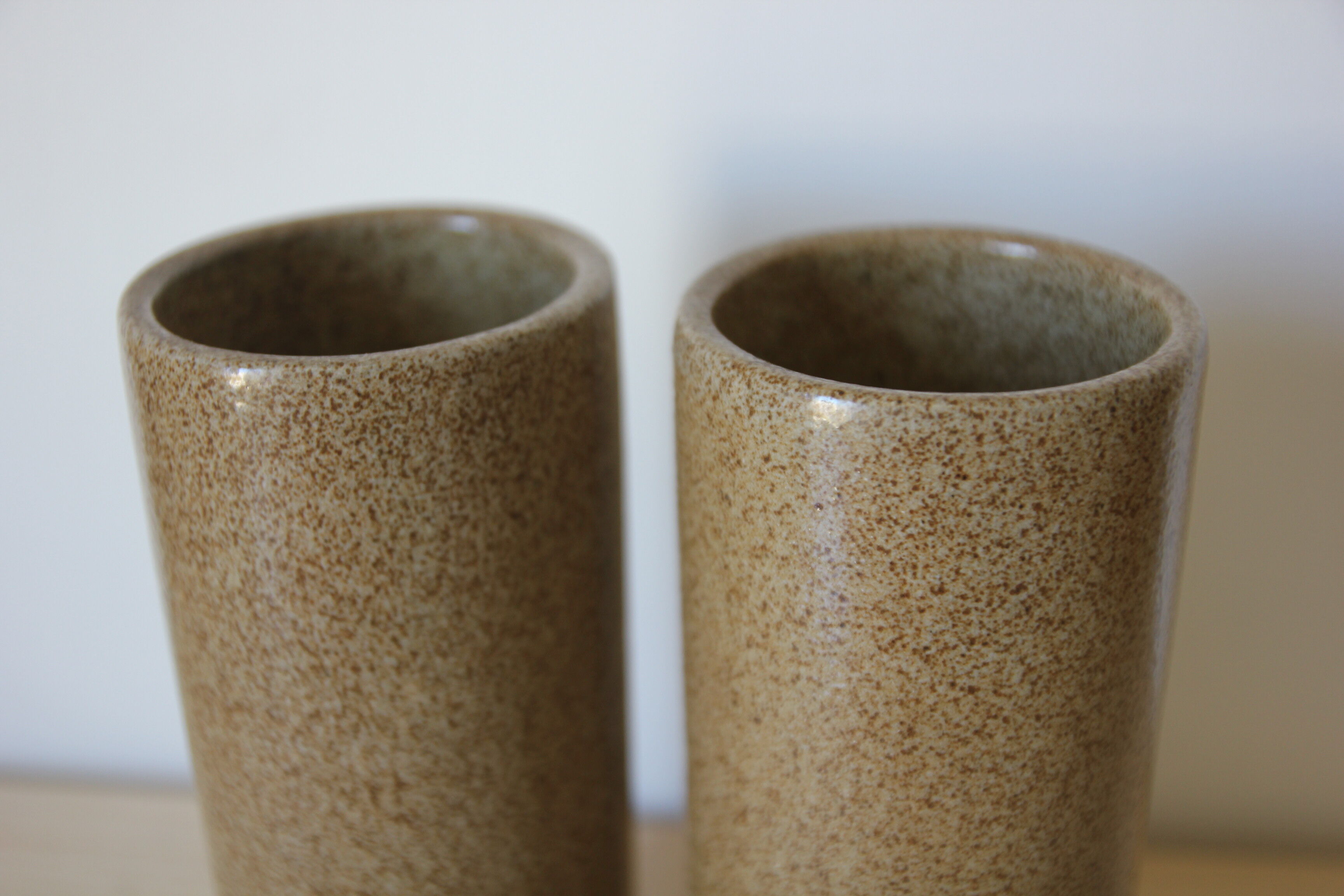 Lot de 2 vases en grès