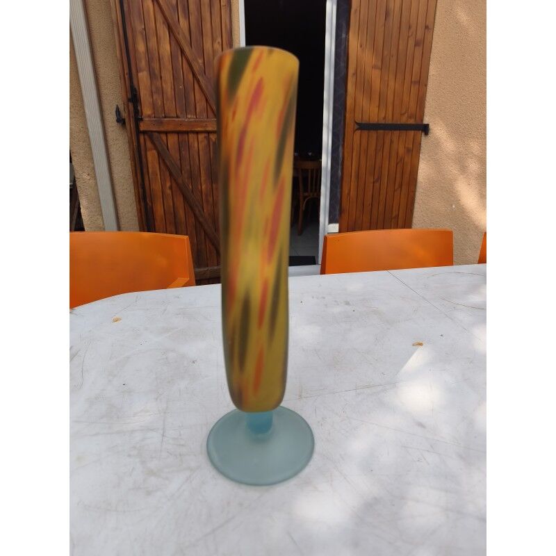Vase soliflore en pâte de verre