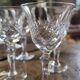 12 antique cut glass glasses – classic style – 50s/60s