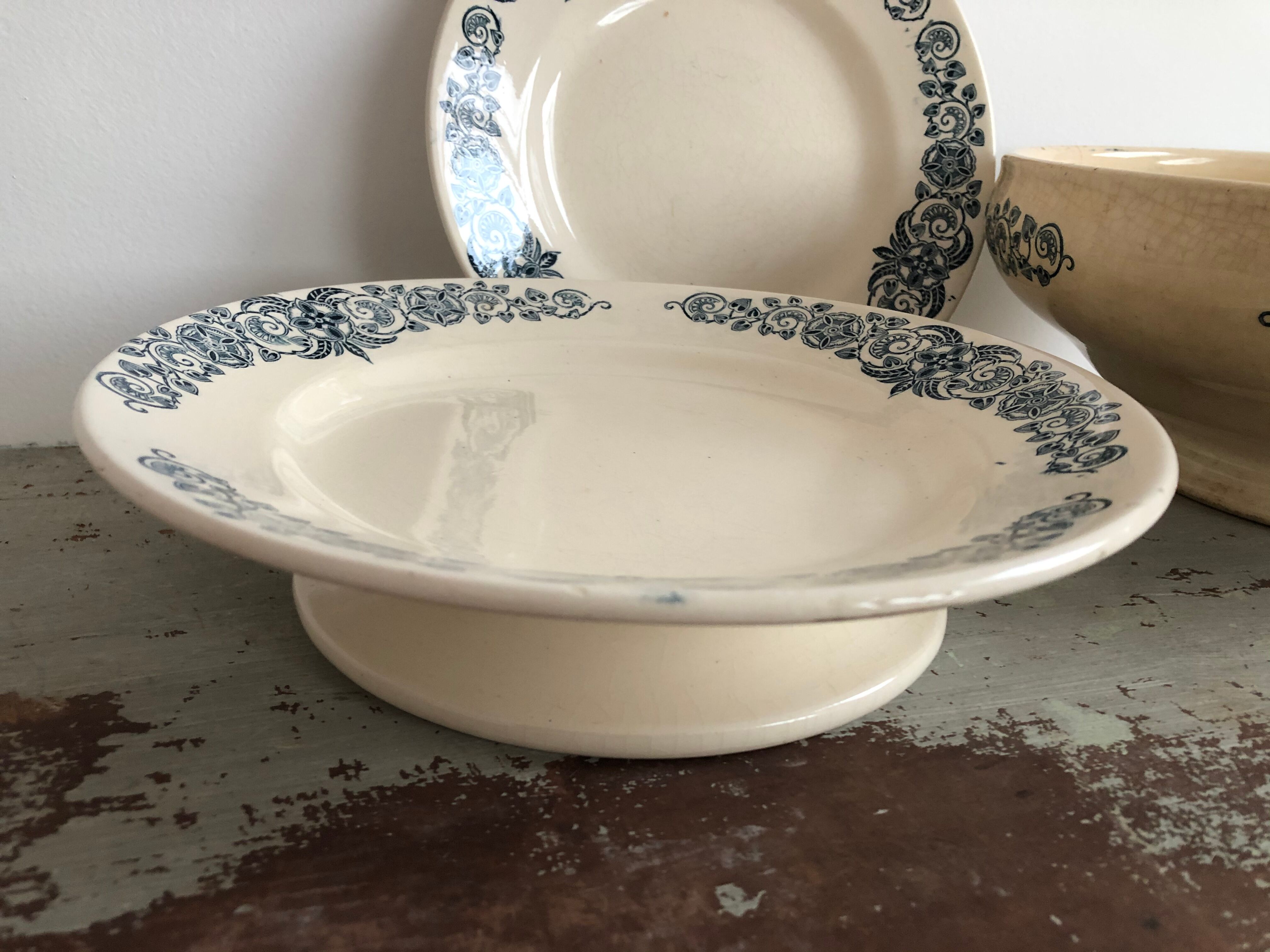 Lot de 3 pièces modèle Alésia Longchamp XIXème